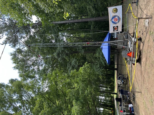 Field Day Tower Trailer with Beam Setup